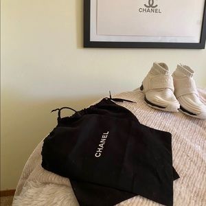 Chanel Stretch Sock Trainer Sneakers Size 35.5 (5)